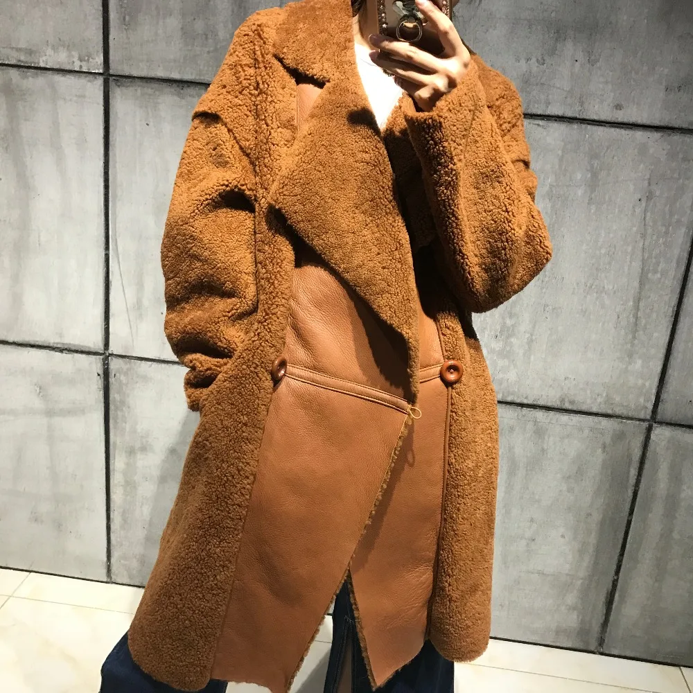 Женская замшевая кожаная шуба|coat women|coats coatscoat ladies |
