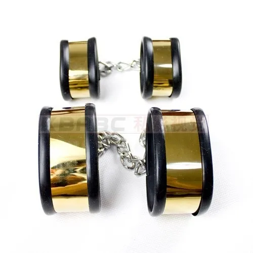 Hot steel bondage restraints slave collar+handcuffs for sex+anklet cuffs bdsm fetish wear adult sex games toys couples | Красота и