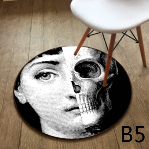 Высокое качество Fornasetti ковры круглые ковры Гостиная коврик для Спальня Классическая Леди Коврик для йоги Tapete пункт сала - Цвет: E