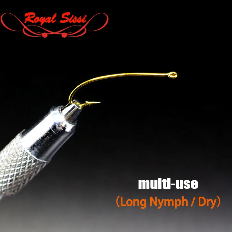 20 pcs/pack 3X lengthened multi-use curved hook/caddis larva fly hooks 4# 8# 12# 16# shank tying nymph/streamer | Спорт и