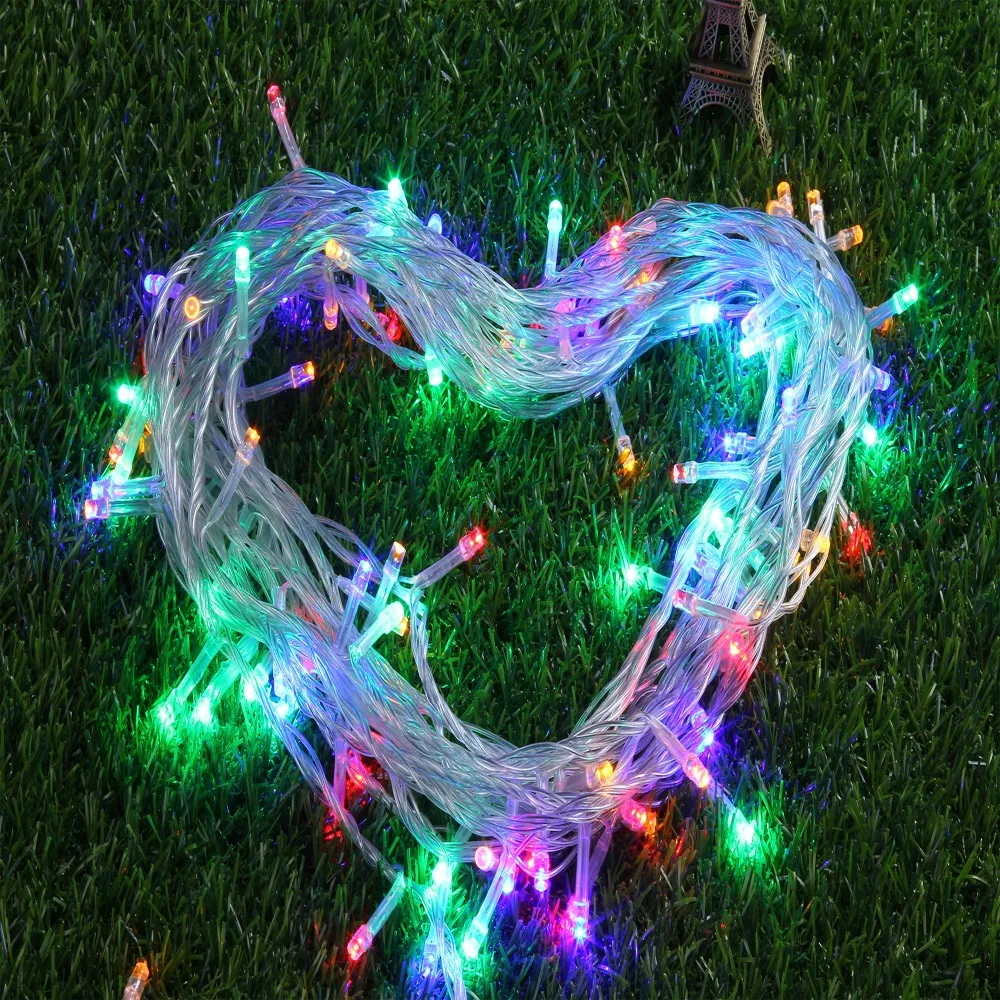 220 В ЕС Plug 10/20/30/50/100 м Строка сказочных огней Xmas светодиодов фея Lights декор сада для