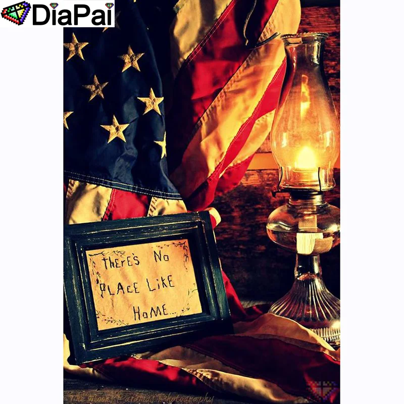 

DIAPAI 100% Full Square/Round Drill 5D DIY Diamond Painting "Light text" Diamond Embroidery Cross Stitch 3D Decor A20904