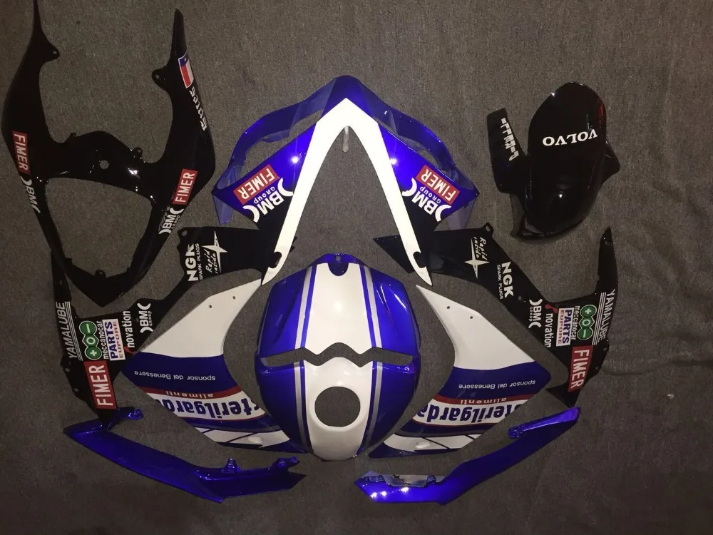 Белый цвет синий, черный; Большие размеры 34–43 YZF R1 2007 2008 YZF1000 Обтекатели+ подарки мотоцикл обтекатель комплект для YZFR1 07 08