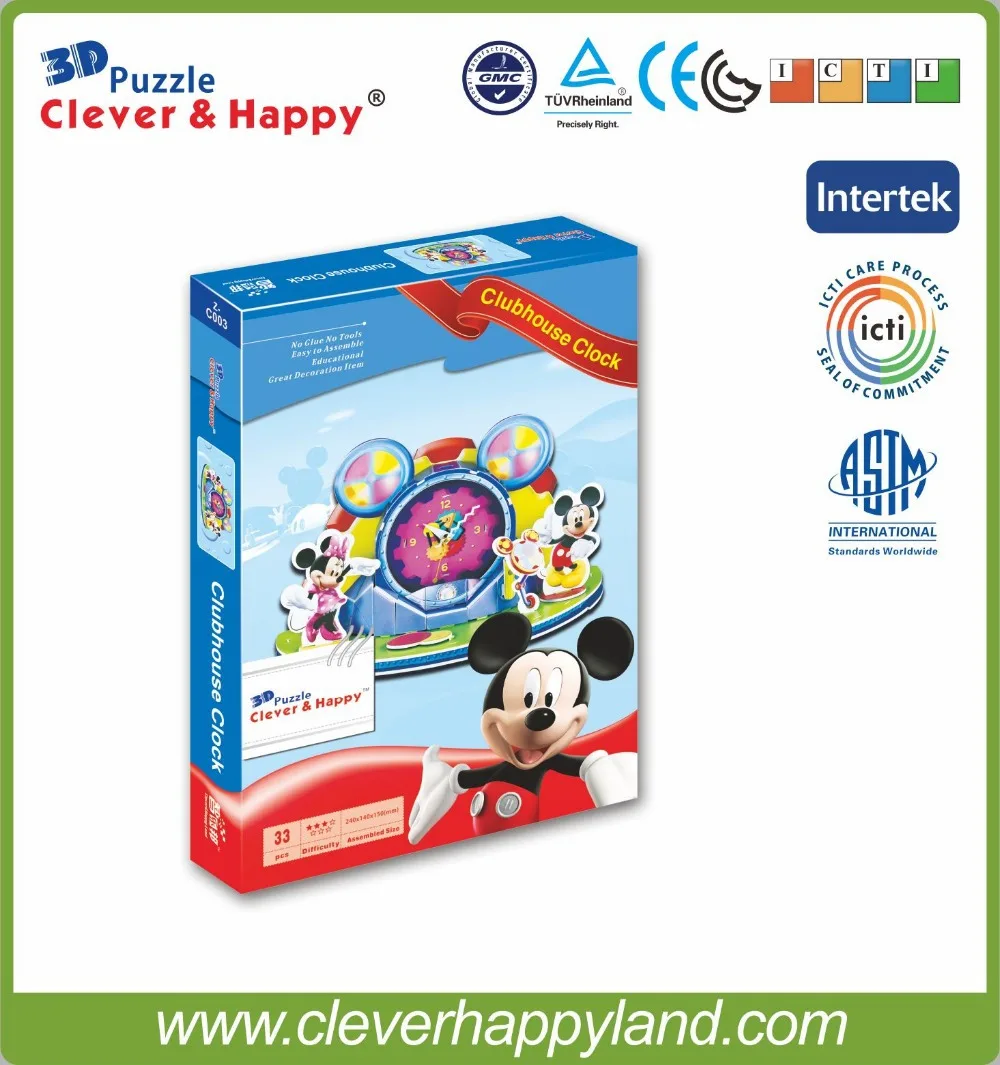 Новые умные и счастливые 3d головоломки модели клубных домиков взрослая