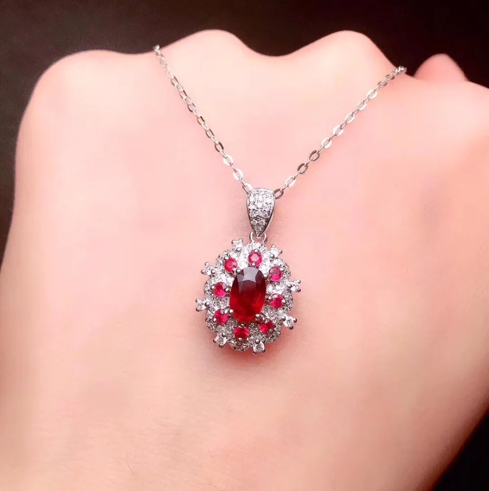 Ювелирные изделия из настоящего Pure18 K золота ювелирные натурального 100% рубина