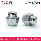 4 шт., шестигранные гайки для Mazda 3 6 Atenza Axela 1,5, CX-5, CX-4, RX-8-07, M12x1.5, 112125