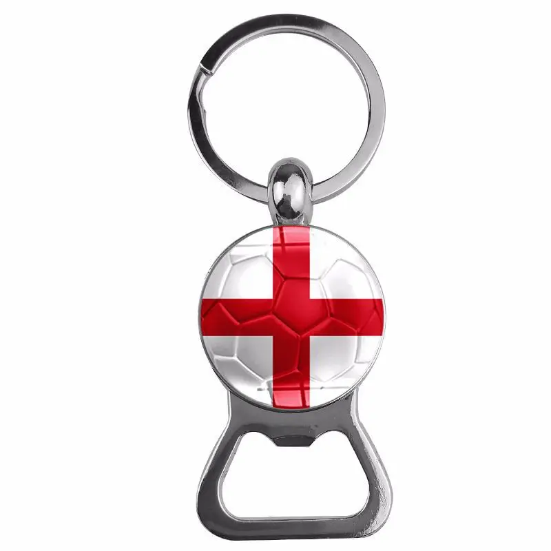 Football National Flag Key Chain for Fans Russia 2018 Spain Poland France German Portugal Serbia Customized Jewelry | Украшения и