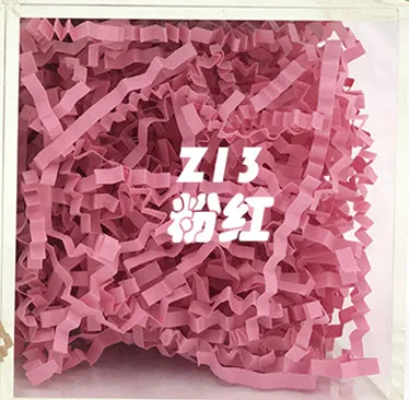 pink 19 цветов-Ширина 3 мм-подарочная корзина Shred, бумажный наполнитель «Трава» 500 г - Цвет: pink