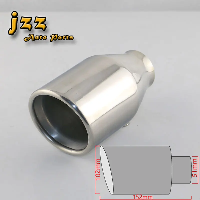 JZZ akrapovic, автомобильные выхлопные наконечники, глушитель, насадки, хром, серебро, хвостовая труба, звуковая бомба, насадки для автомобилей, глушитель, выхлопная труба, авто - Цвет: DJ2027g
