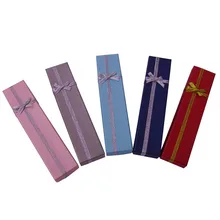 Hot Sale ! Wholesale 60pcs/Lot Mixed Color  20*4*2.5cm Jewelry Set Paper Necklace Box Jewelry Packaging Case For  Free Shipping