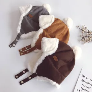 Шапка детская зимняя, теплая, утонченная, От 1 до 5 лет