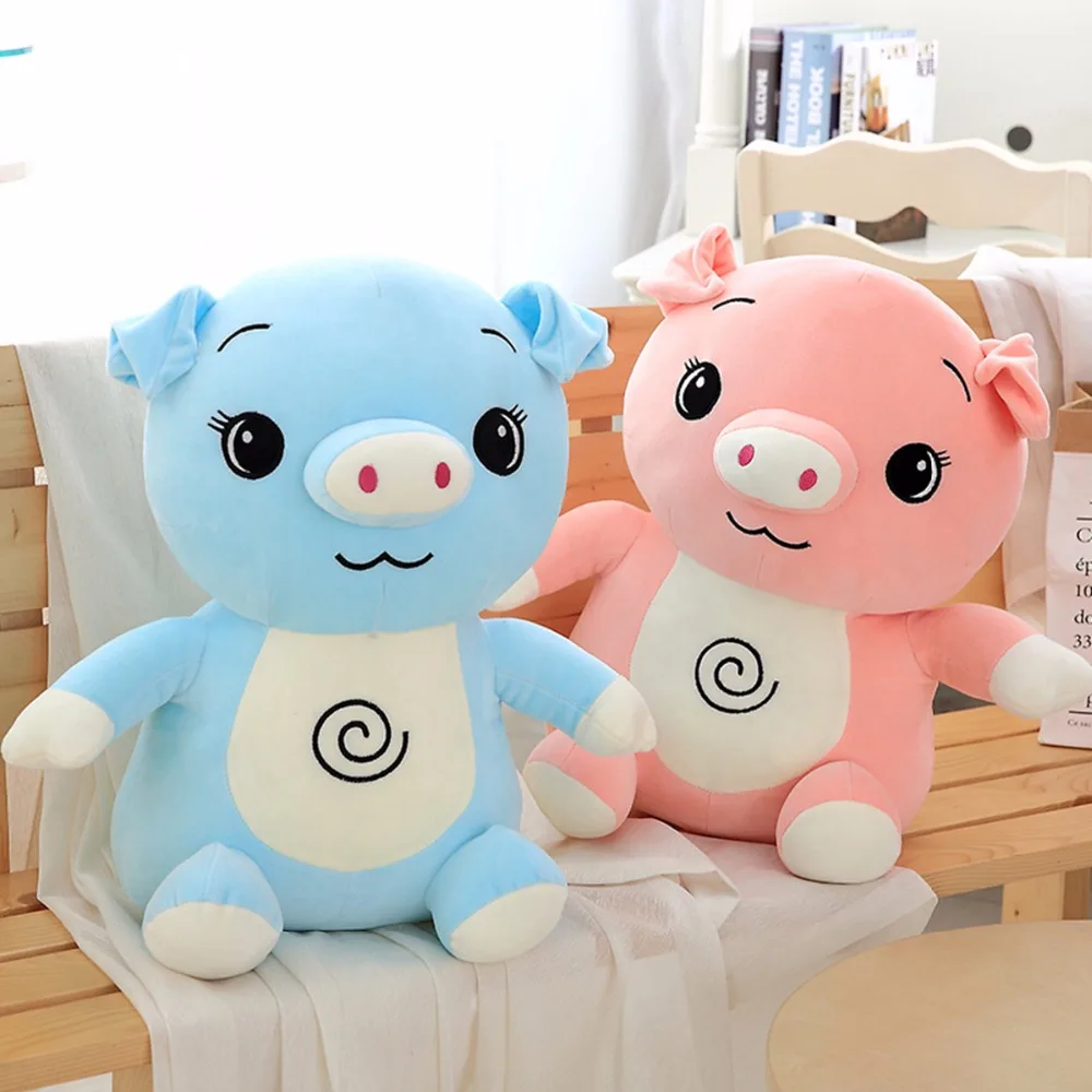 

25/32cm Lovely Cartoon Lollipop Pig Stuffed Plush Doll Kids Kawaii Animal Soft Pillow Infant Appease Toy Children Birthday Gifts