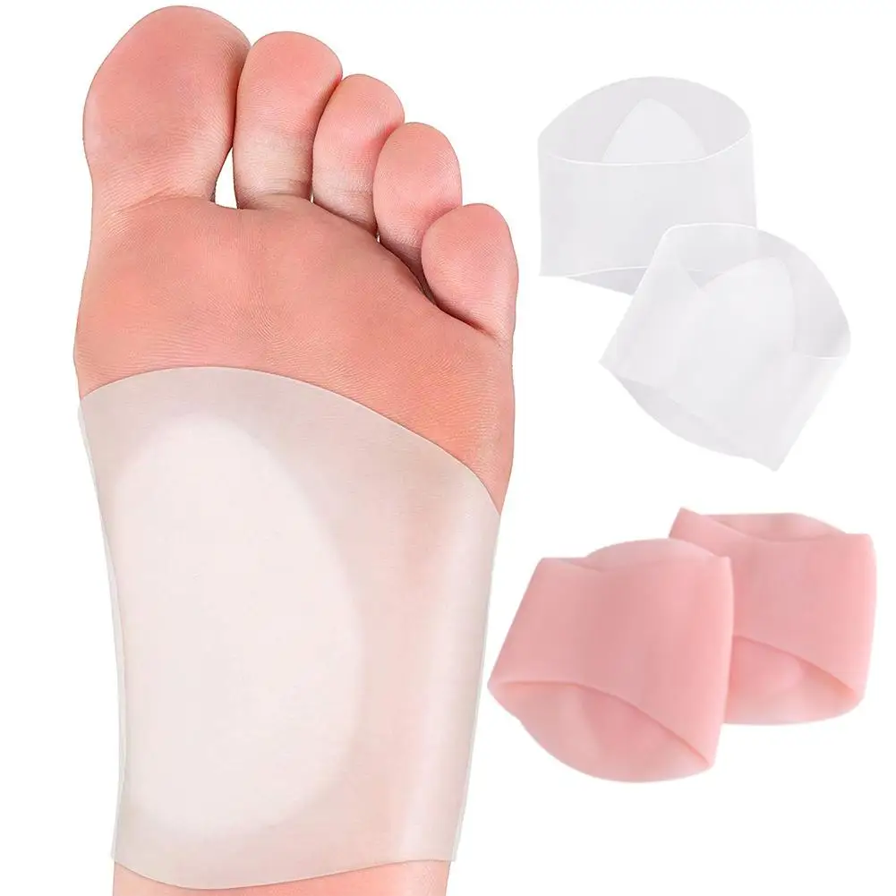 

2Pairs Soft Silicone Arch Support Sleeves Flat Foot Plantar Fasciitis Cushions foot care pedicure tools bunion corrector