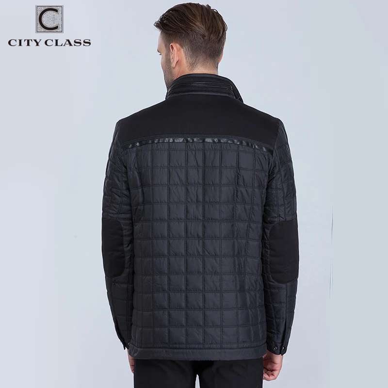 CITY CLASS New mens classic coats jackets casual slim fit sewing cotton-padding quilted stand collar warm autumn jacket 15800 | Мужская