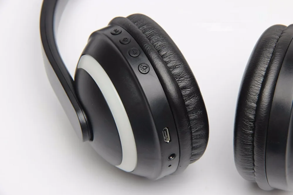 Ralyin беспроводные bluetooth-наушники со встроенным микрофоном, 12 часовая батарея, красочные огни, Мультяшные уши для детей