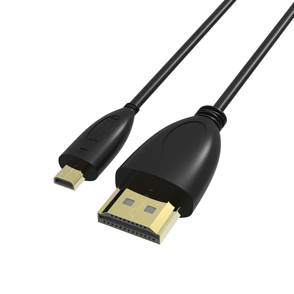 Robotsky микро HDMI к HDMI кабель 1,5 м 3 м HDMI адаптер 1080P HD ТВ конвертер кабель для планшета ТВ XBox PS3 ЖК-монитор
