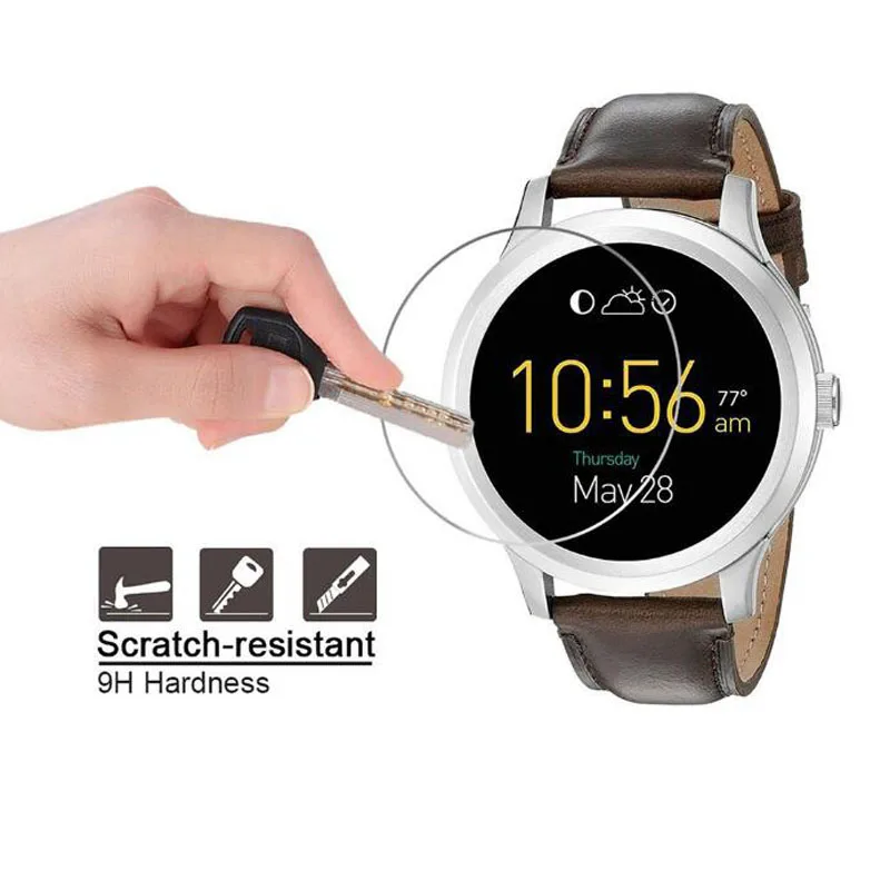 Защитная пленка из закаленного стекла прозрачная защита для Fossil Q основатель Gen 1/2