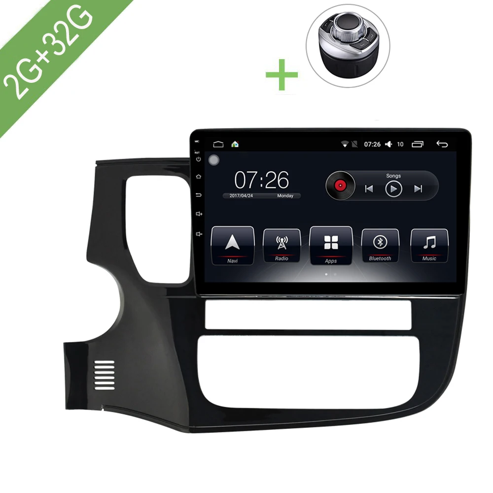 Car Multimedia player 1 Din Android 7.1 DVD For Mitsubishi Outlander 2015-2017 10.1&quot 2G/32G touch screen Radio GPS | Автомобили и