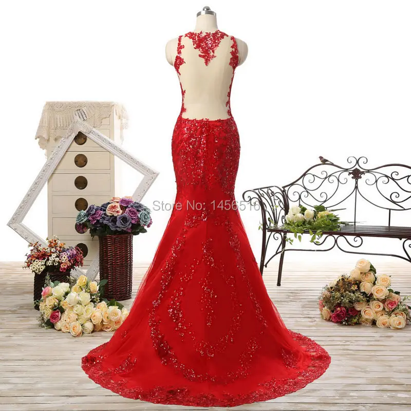 0218 PRD Русалка Тюль аппликация бисером отвесная задняя развертка Поезд Vestidos De Gala