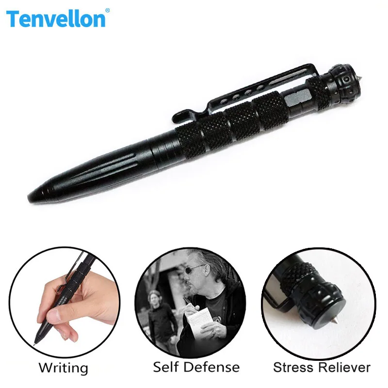 Tactical Pen Self Defense Supplies Multi-Function Safety Security Personal Outdoor Survival Protection Tool Decompression Pen
