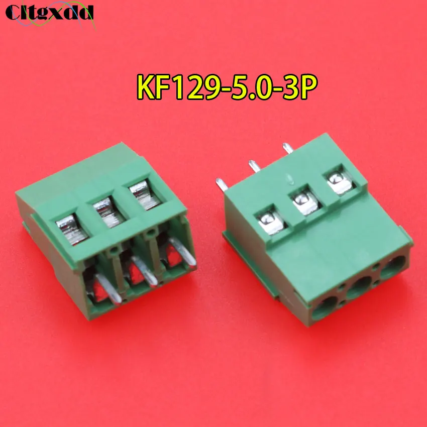 Cltgxdd 1 шт. клеммы KF129-5.0 KF129-2P 3P винт 2Pin 3Pin 5 0 мм прямой контакт PCB клеммный блок |