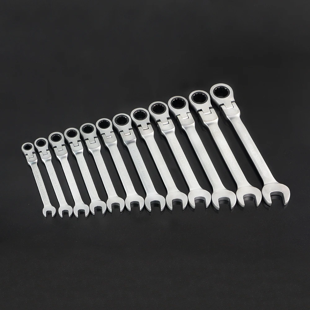 12pcs The Key With Combination Flexible Ratchet Wrench Auto Repair Set Of Hand Tool Spanners A Keys Llaves Herrami AD2004 | Инструменты