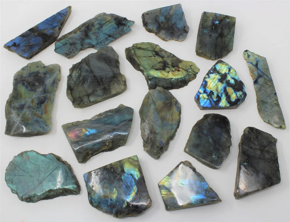 Natural Labradorite Mineral Specimen one face polished stone Rough stone Reiki Gemstone Healing