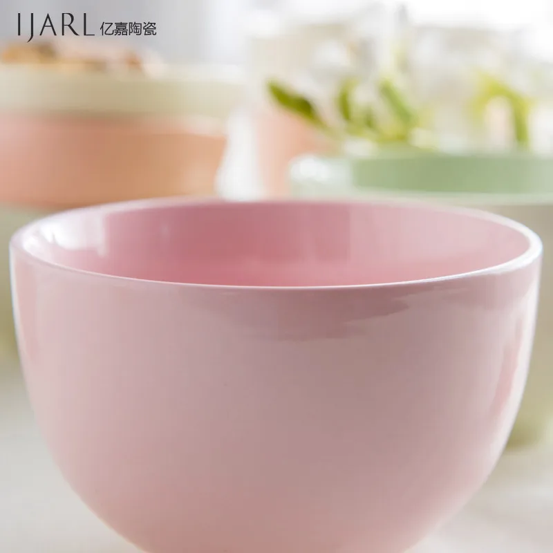 Ijarl Ka billion creative Steamed Rice Korean ceramic bowl dessert 4.5 inch small tableware mud color | Дом и сад