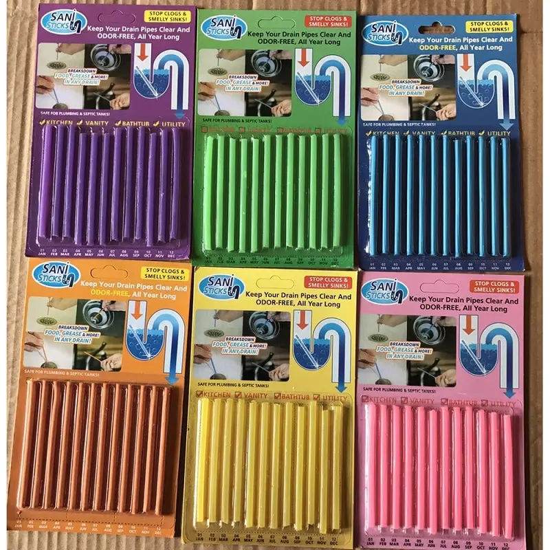 12PCS Random Color 1 шт. пластиковый крючок для кухни, ванной, раковины, трубы для очистки слива, трубопровод, удаление волос, душ, туалет, канализация, забивается 51 см, длинная линия - Цвет: 12PCS Random Color