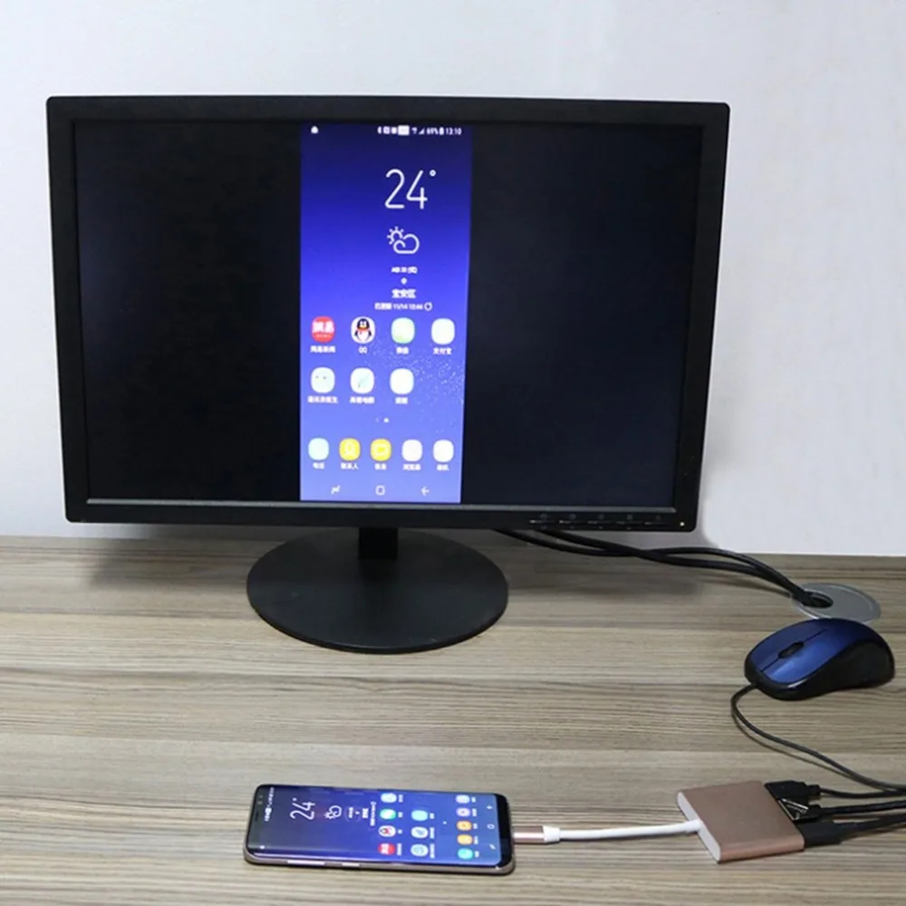 Usb type C к HDMI USB 3 0 адаптер для зарядки конвертер 1 концентратор MacBook Pro Pixel huawei
