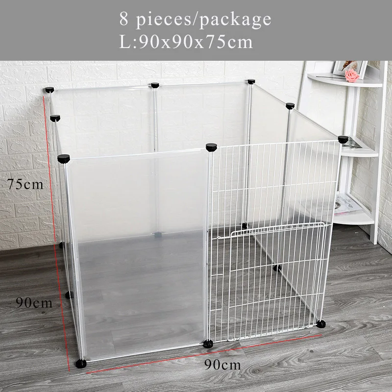8 Pcs-L Petshy кошка собака клетка дом DIY анти-прыжки изоляции открытый Крытый большой кошки котенок щенок кролик животное забор ящик питомник - Цвет: 8 Pcs-L