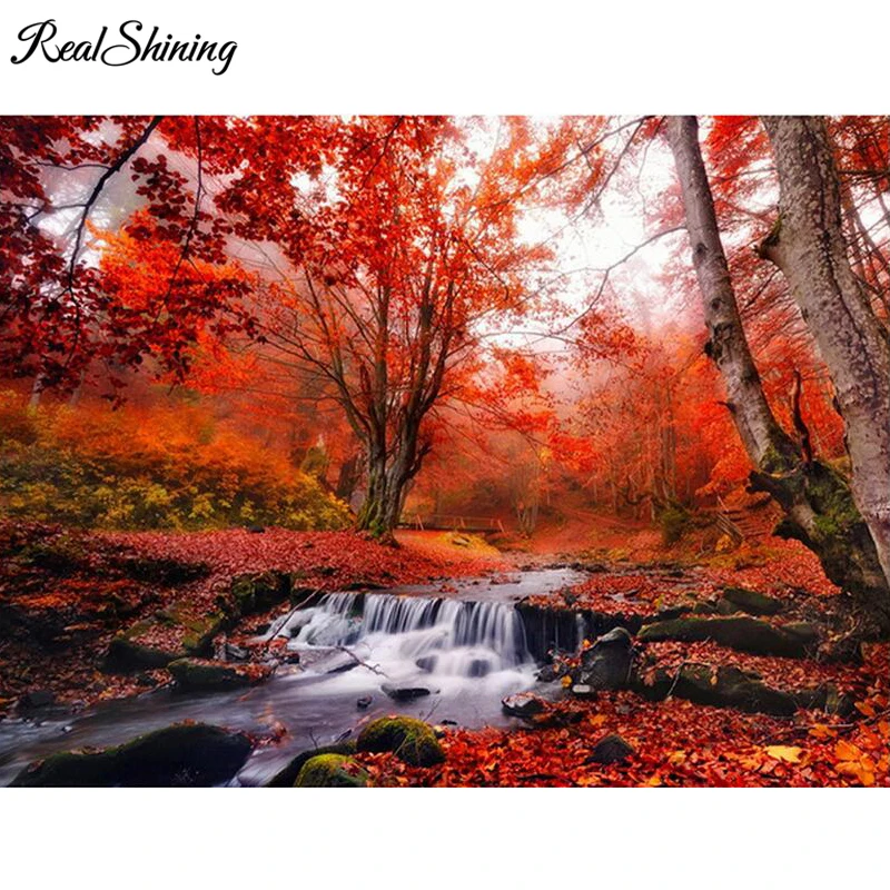 Полноразмерная/круглая 5d картина сделай сам Алмазная мозаика с красными