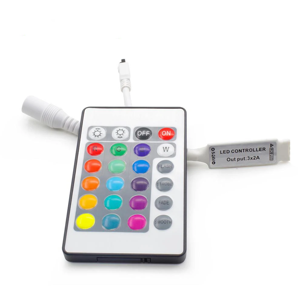 Беспроводной контроллер RGB 24 клавиши ИК пульт дистанционного управления вход