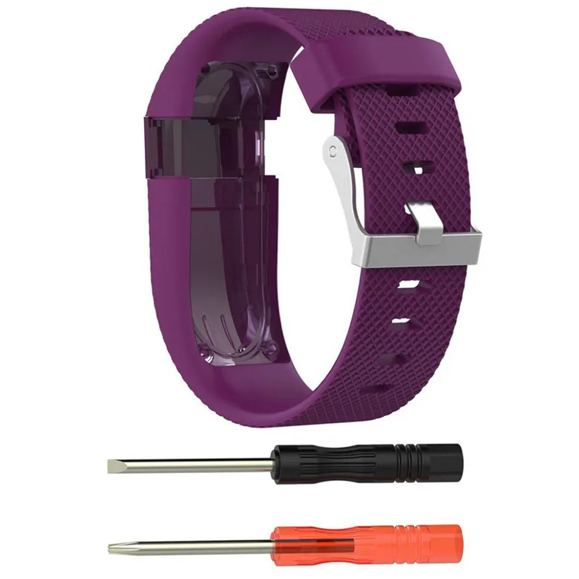 CARPRIE Replacement Wrist Band Silicon Strap Clasp+Protector Film For Fitbit Charge HR 180224 drop shipping free | Электроника