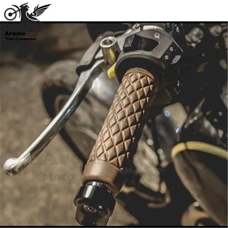 Высокое качество ретро мотоцикл Ручка Бар для Harley Davidson yamaha мото ручка ручки резиновый руль для мотоцикла для harley grip