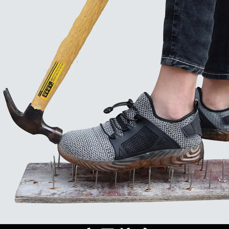 2019 НОВАЯ безопасная обувь мужские легкие летние прочные пирсинг рабочая
