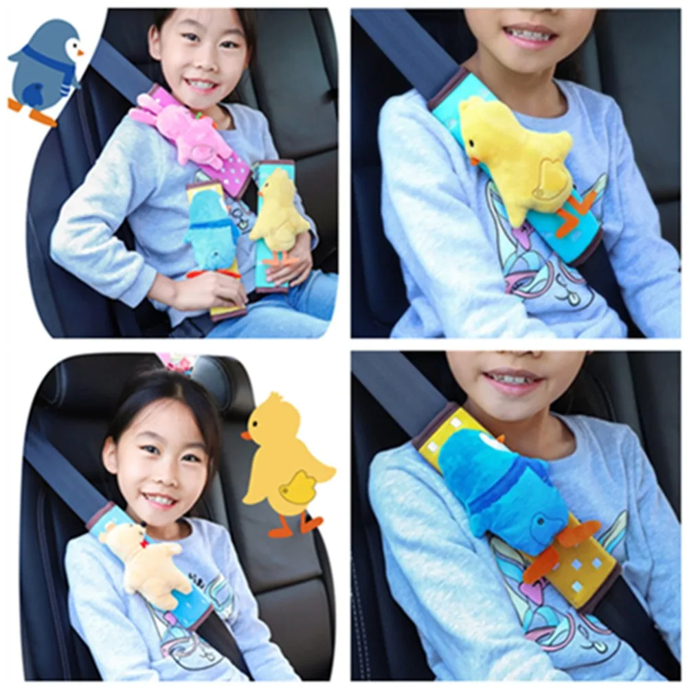 

Auto Kids Shoulder Protector Car Styling Seat Belt Cover Shoulder Pad Cartoon Car Accessories Seat Belt Shoulder Harness Cushion