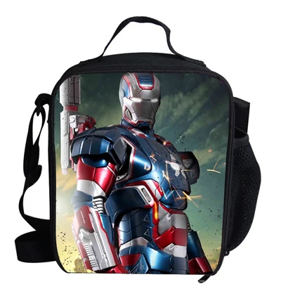 7L219 Модная сумка для ланча для детей, школьная сумка для ланча Ironman, термос для детей, для мальчиков и девочек - Цвет: 7L219