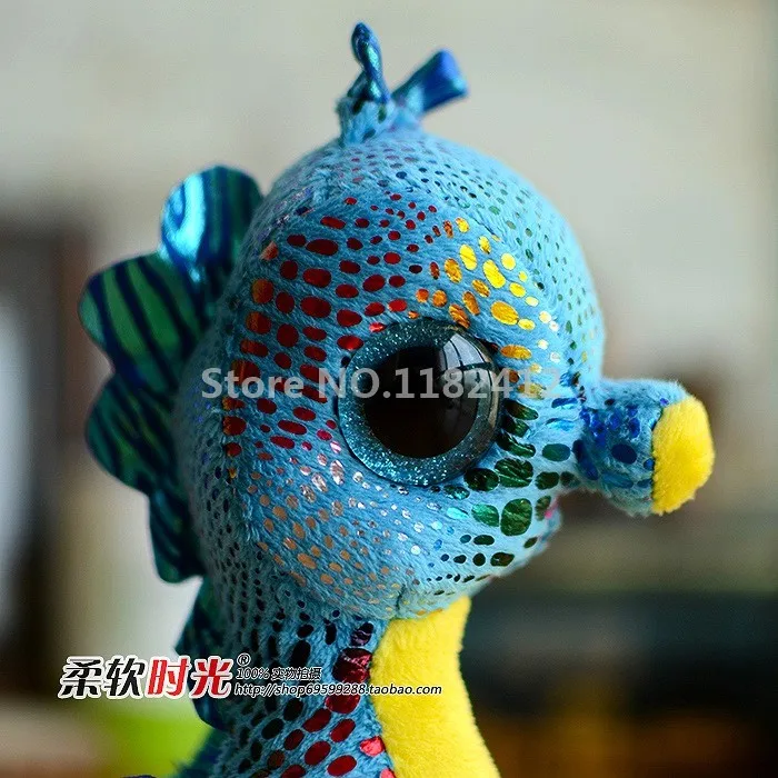 Розовый Majestic Blue Neptune Seahorse плюшевая игрушка 15 см 6 ''милые большие глаза мягкие животные детские игрушки для детей