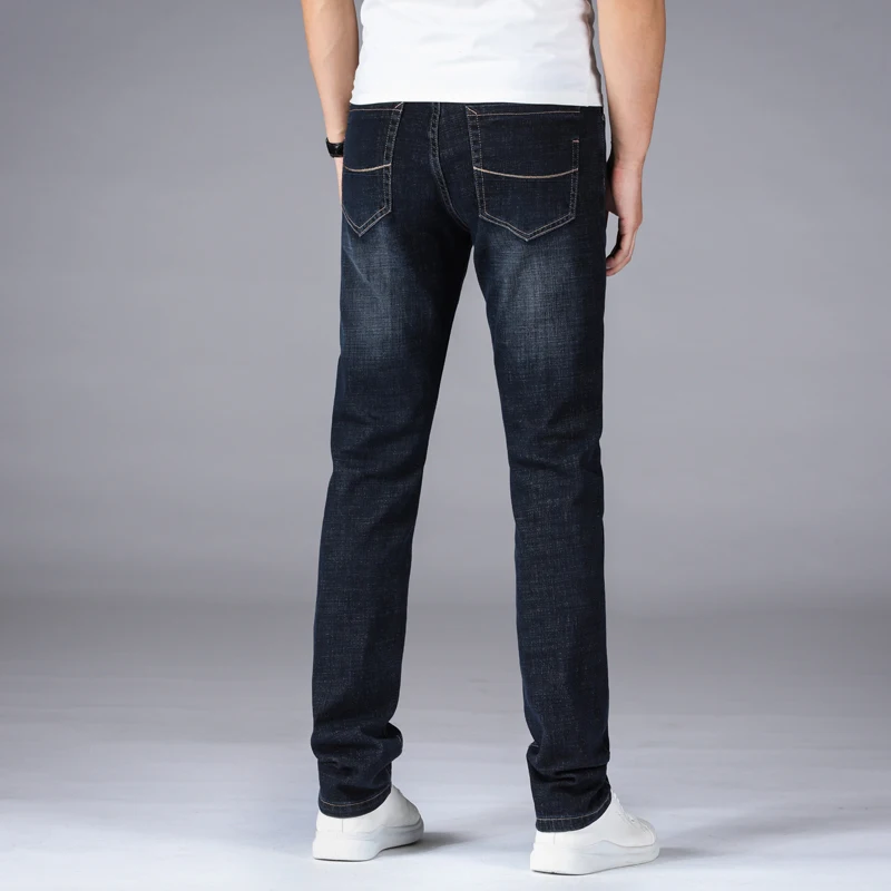 Джинсы мужские классические байкерские брюки из денима роскошные