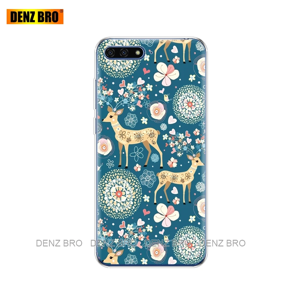 61673 Силиконовый чехол для huawei Y6 чехол 5,7 дюймов Atu-L21 телефон для huawei Y6 Prime Защитный Мягкий ТПУ чехол бампер - Цвет: 61673