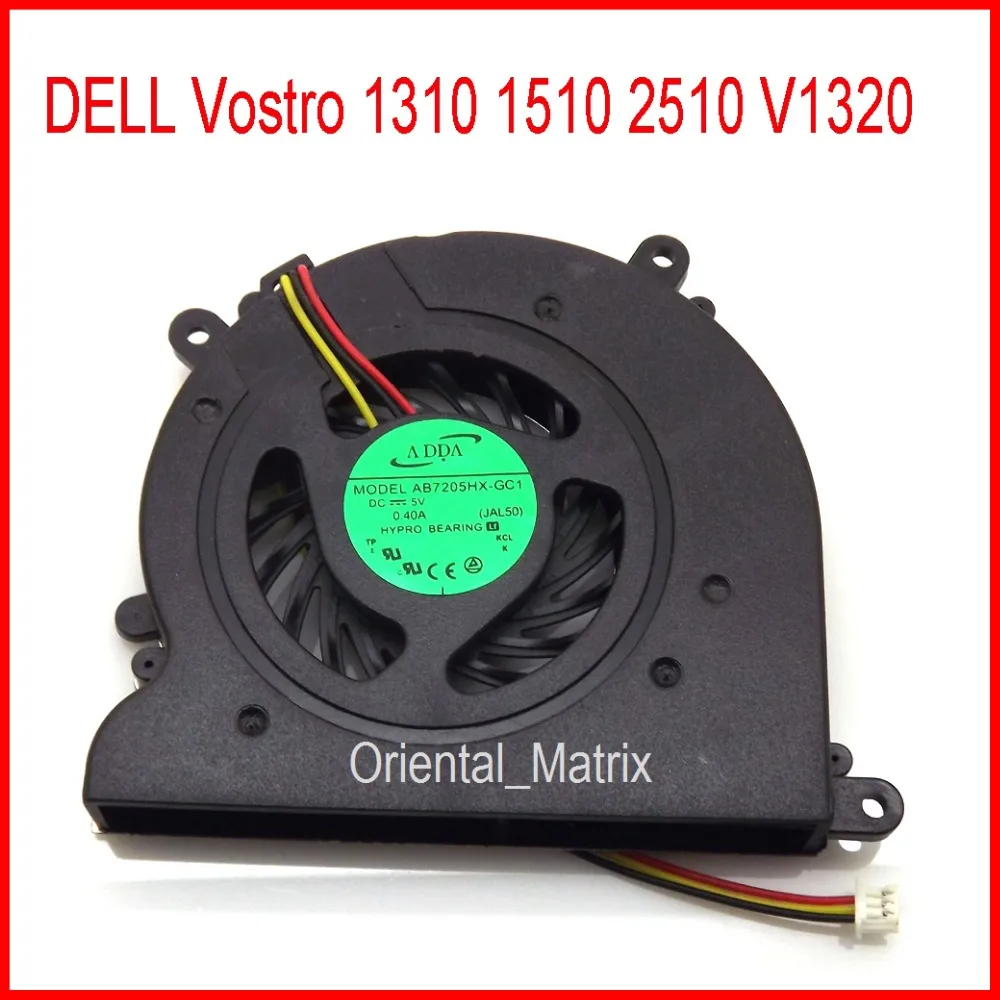 

Free Shipping Original New AB7205HX-GC1 DC5V 0.4A For DELL Vostro V1320 1310 1510 2510 Laptop CPU Cooler Cooling Fan