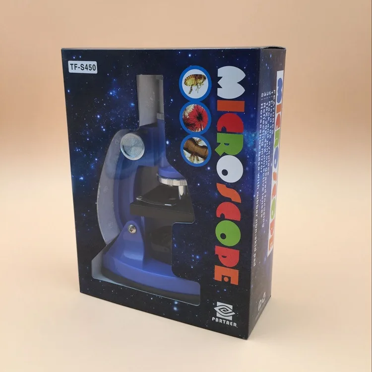 EYESHOT детские дешевые игрушки 450X зум с подсветкой Монокуляр пластиковый Биологический микроскоп для детей на день рождения образовательный подарок