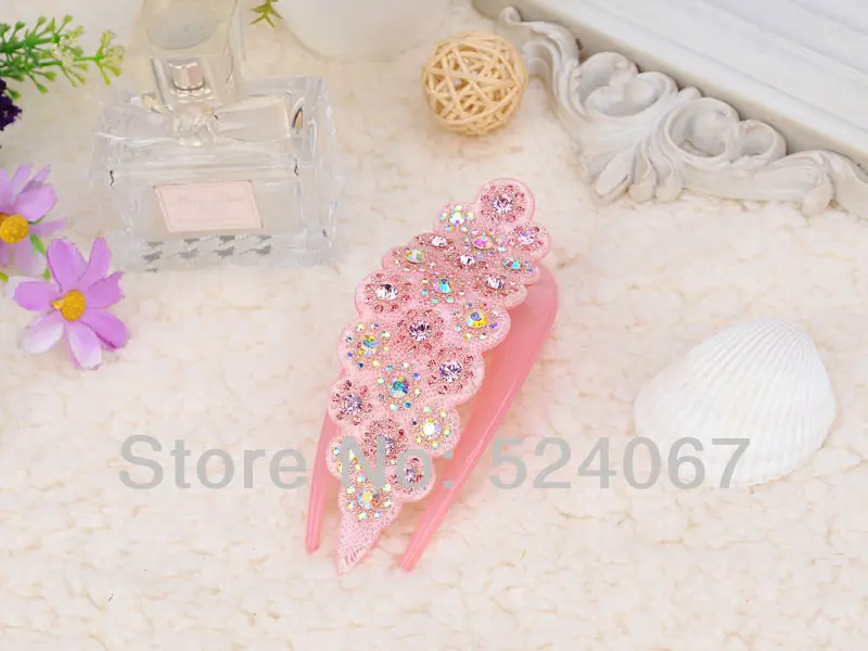 Женские акриловые гребни с цветочным узором Mrs win|jewelry hair accessories|acrylic combhair jewelry |