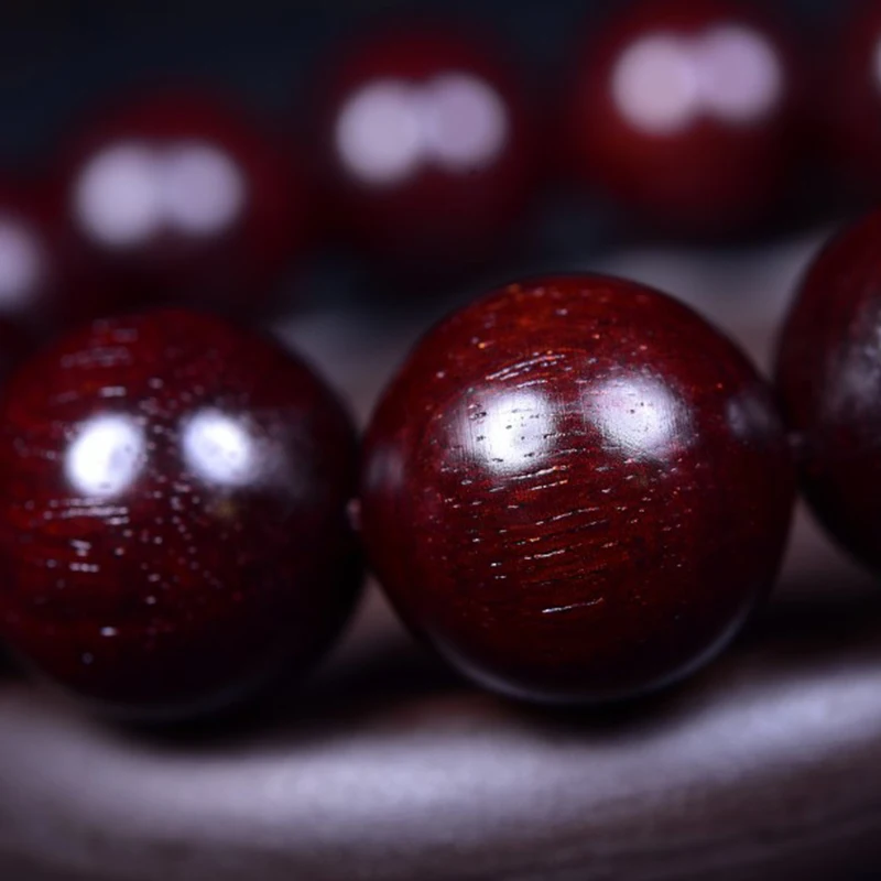 Оптовая продажа аутентичные деревянные браслеты Lobular из красного сандалового