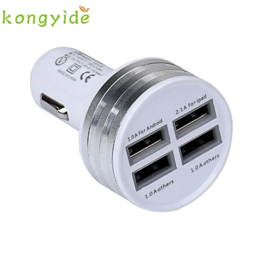 Car-styling Universal 12V 5.1A 4Port USB DC Charger Adapter For Smartphone GPS td1031 dropshipping | Автомобили и мотоциклы
