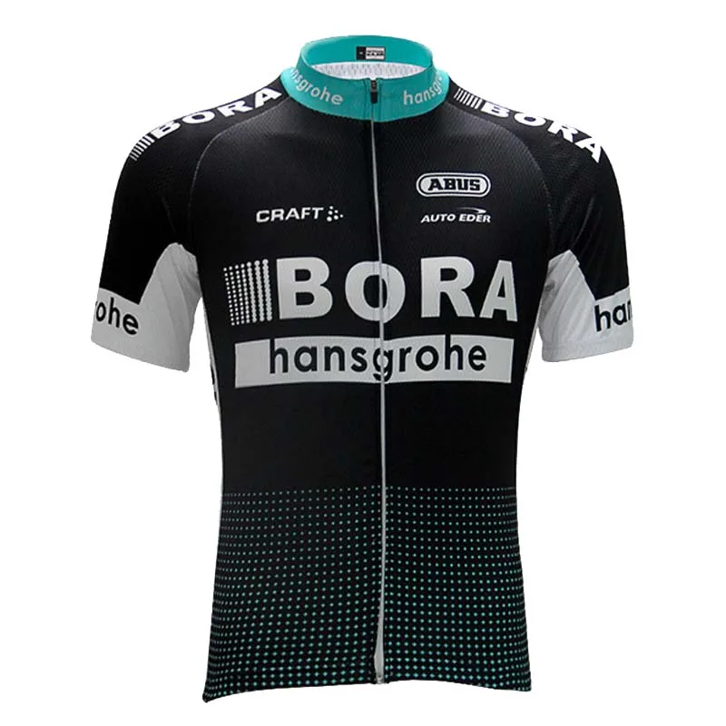 UCI BORA Pro Team 2018 дышащая Для мужчин Велоспорт трикотаж MTB короткий рукав велосипед