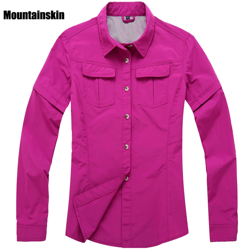 Женские быстросохнущие рубашки со съемным рукавом спортивная одежда дышащие