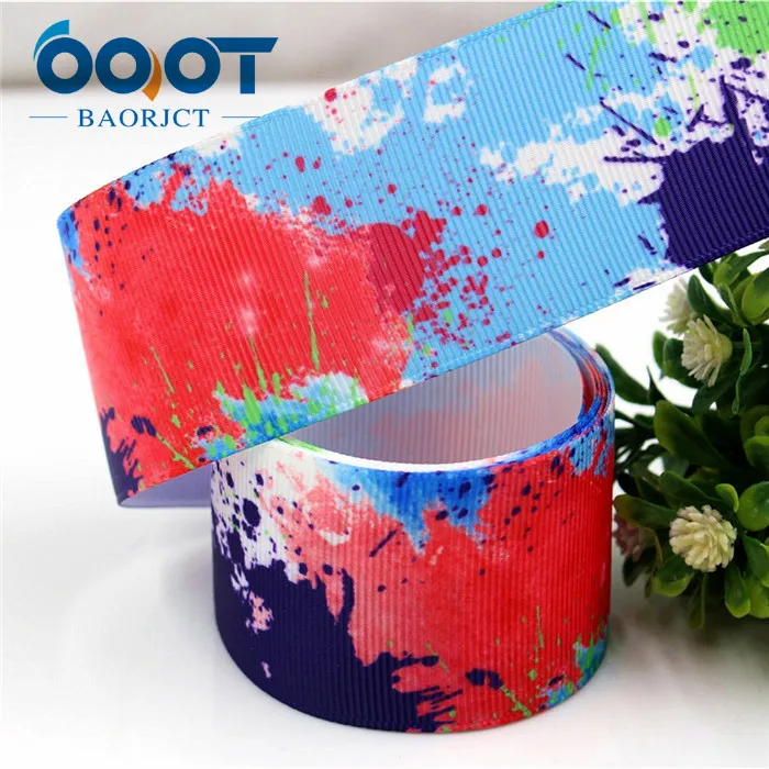 OOOT BAORJCT 177206, 38 мм, 10 ярдов/партия, Мультяшные ленты, Термотрансферная печать, свадебные аксессуары, сделай сам, материал ручной работы - Цвет: 2