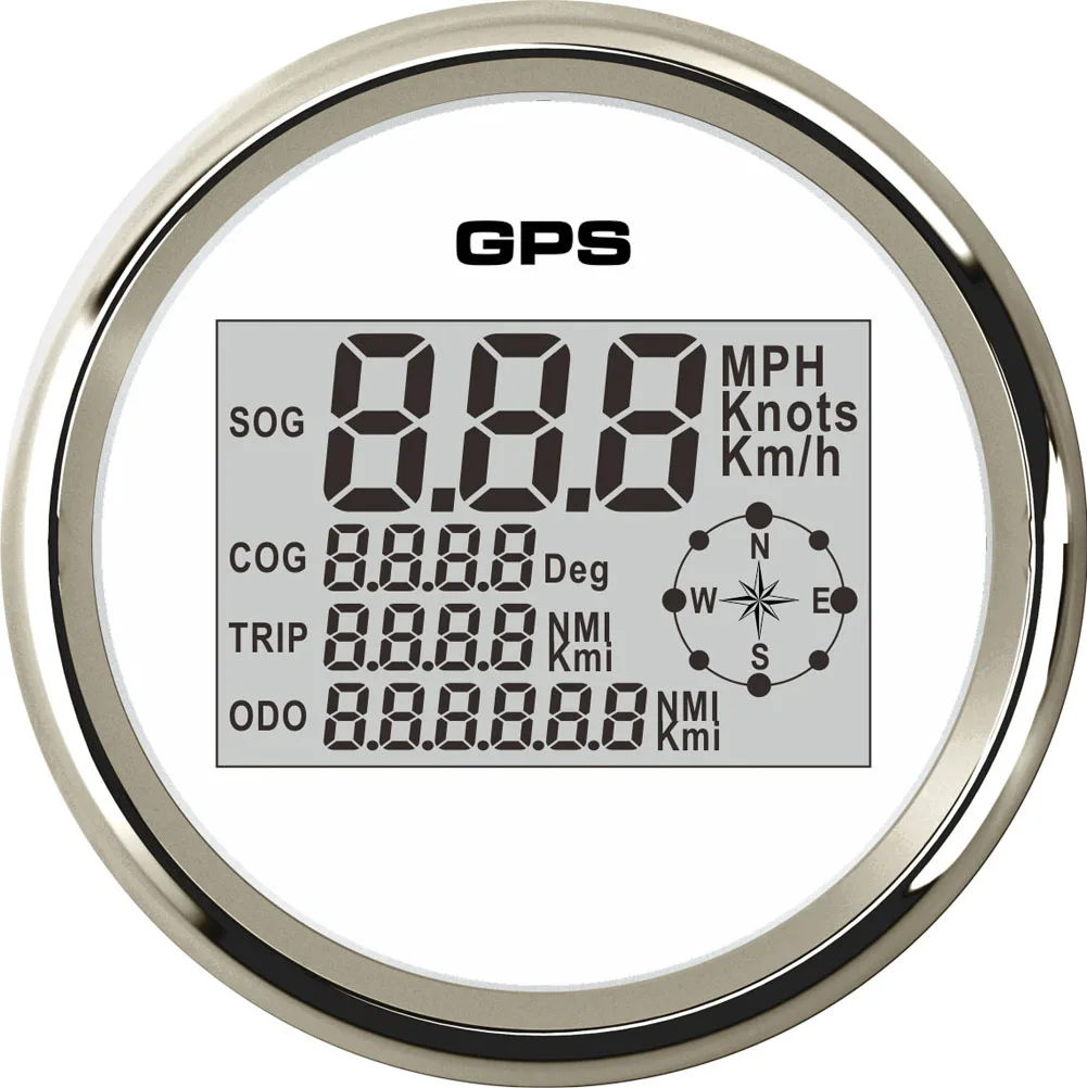 Универсальный цифровой GPS Спидометр SAMDO 7 цветов подсветка 85 мм SOG COG ODO измеритель